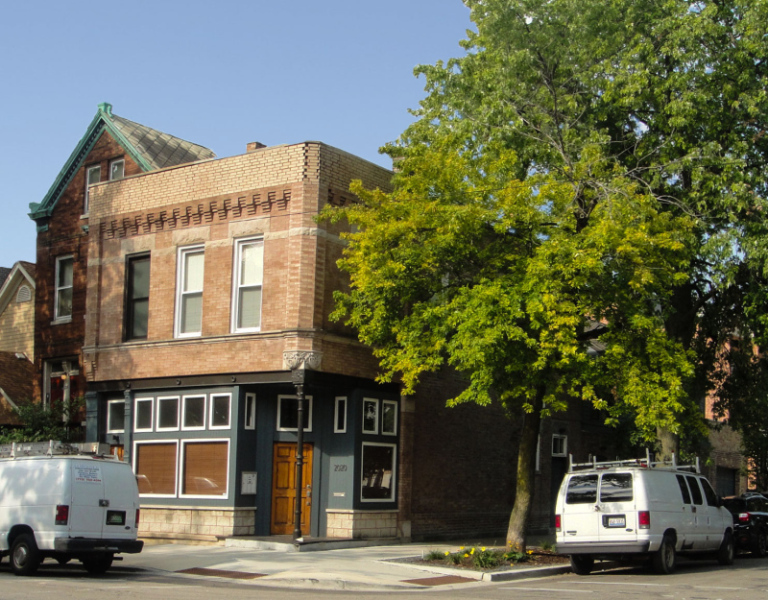 Bucktown renovation exterior view