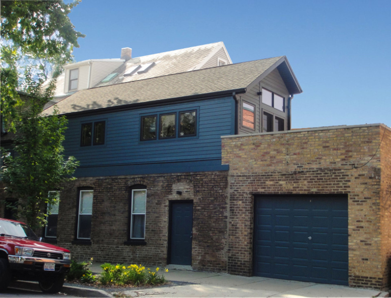 Bucktown renovation exterior view