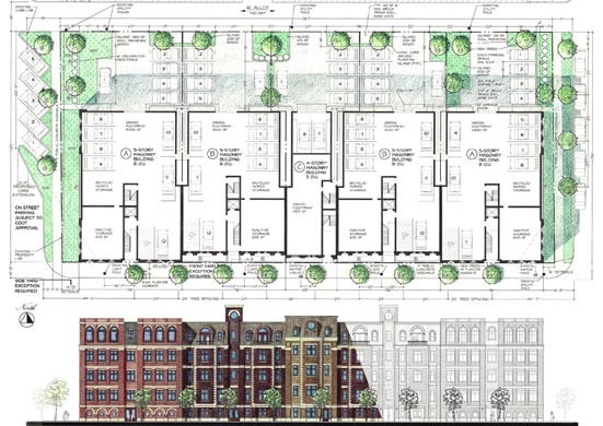 Diversey Blvd Chicago: Site plan