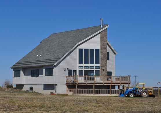 Manhattan, Illinois House: East elevation