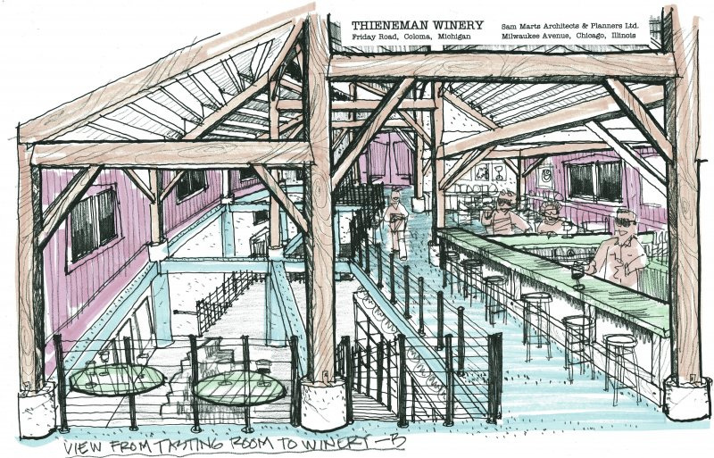 Proposed Winery in Southwest Michigan: Tasting room "B"