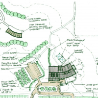Proposed Winery in Southwest Michigan: Enlarged site plan "B"